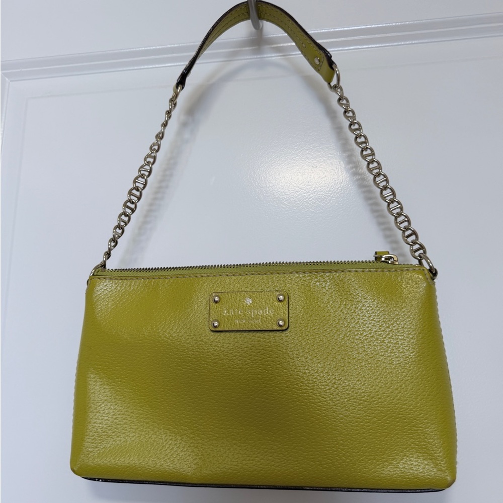 Kate Spade Citronella Yellow Leather Shoulder Bag